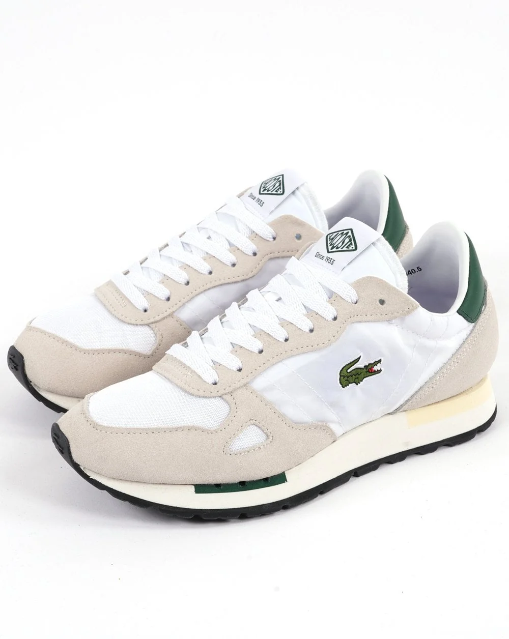 Lacoste Run Trainer White Dk Green - Image 2
