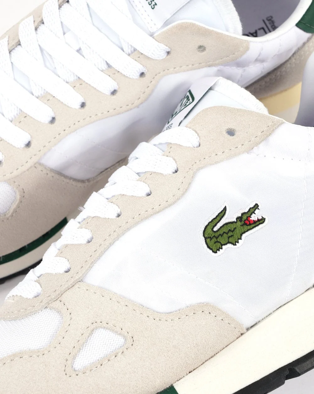 Lacoste Run Trainer White Dk Green - Image 3