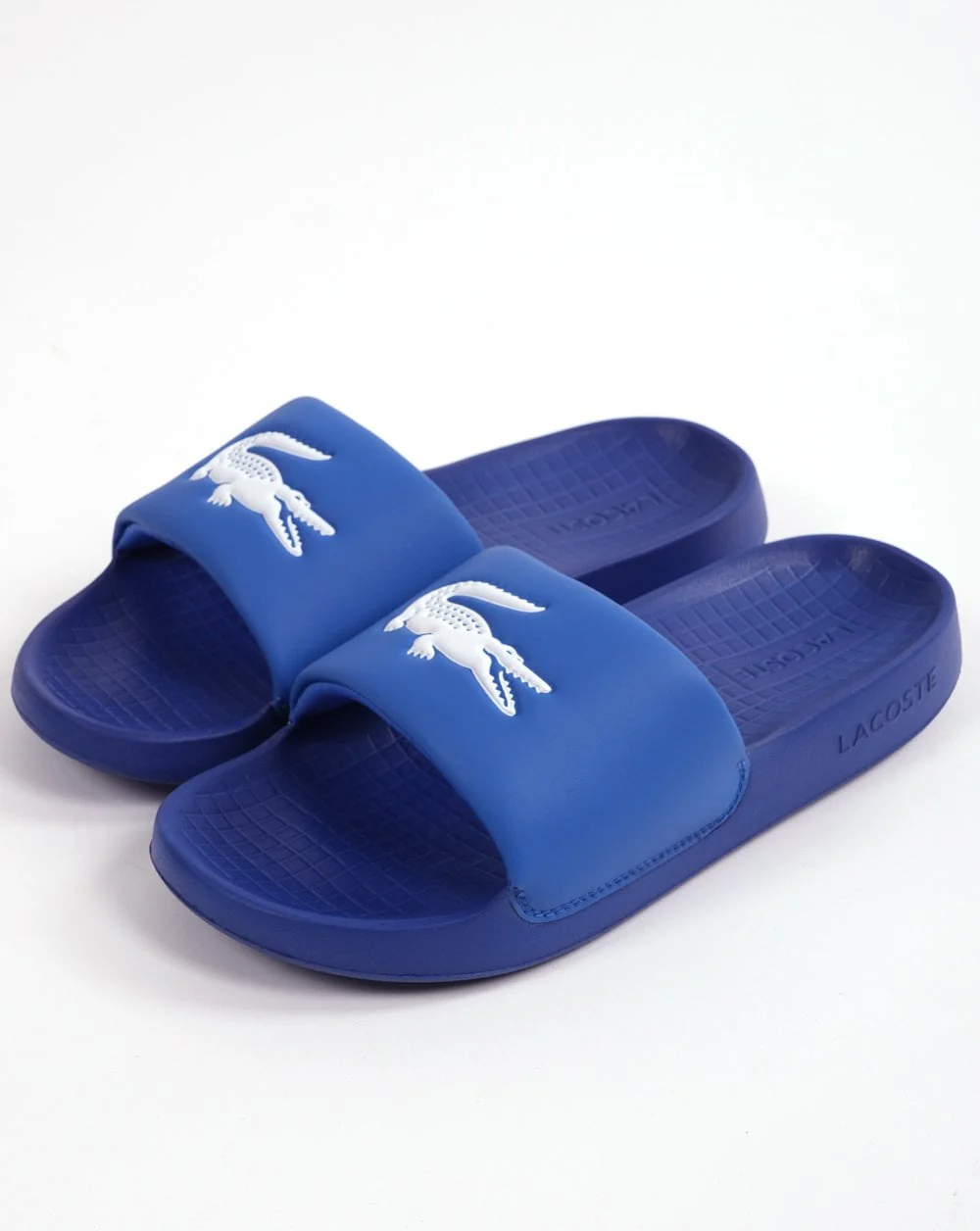 Lacoste Serve Slides Blue/White