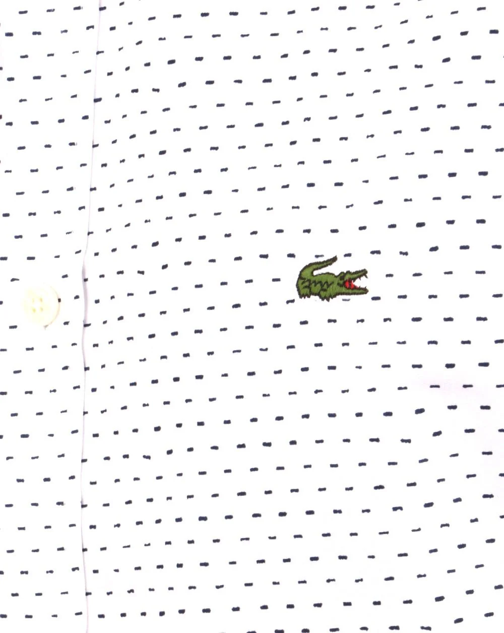 Lacoste Shirt White/Blue - Image 4