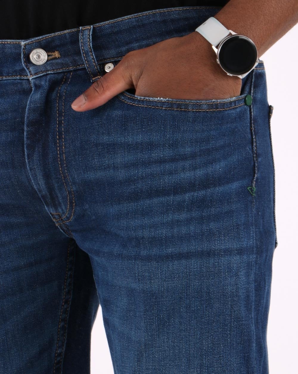 Lacoste Slim Fit Jeans Washed Deep Medium - Image 2