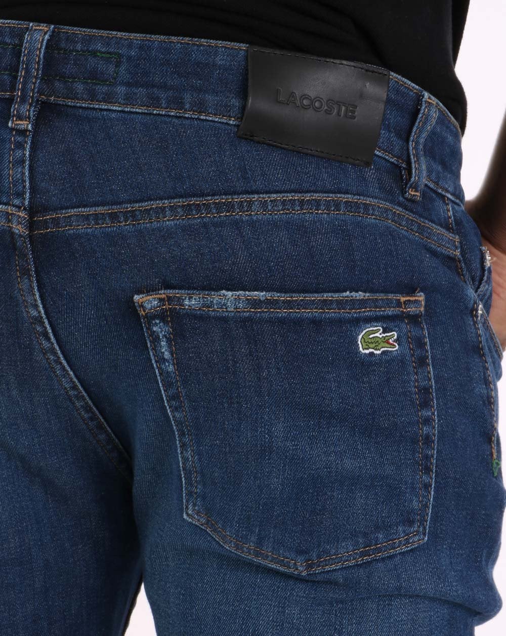 Lacoste Slim Fit Jeans Washed Deep Medium - Image 4
