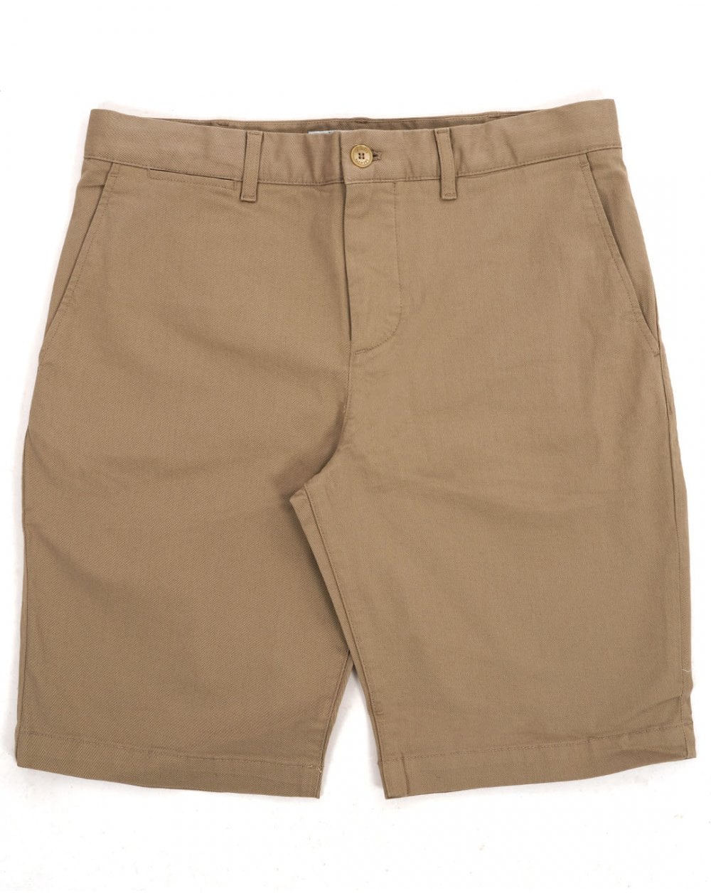 Lacoste Slim Fit Stretch Cotton Chino Shorts Dark Sand - Image 2