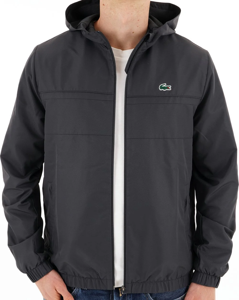 Lacoste Sport Hooded Jacket Graphite - Image 2