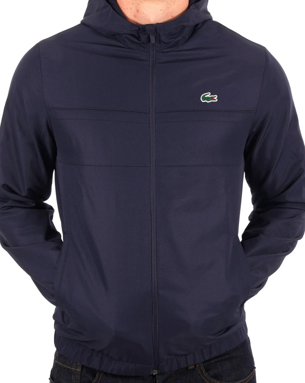 Lacoste Sport Hooded Jacket Navy - Image 3