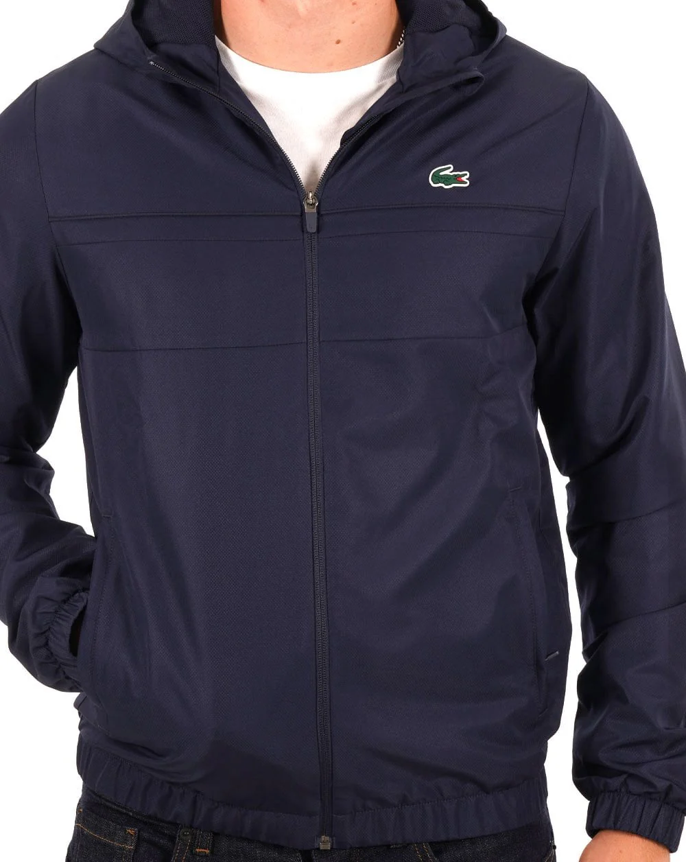 Lacoste Sport Hooded Jacket Navy - Image 4