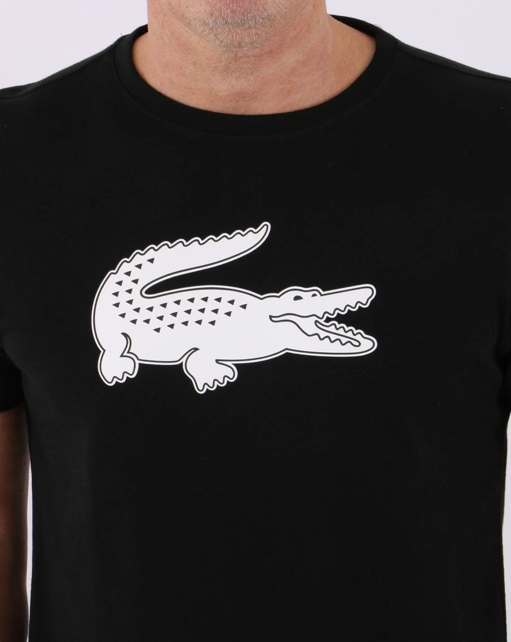 Lacoste Sport Logo T-shirt Black/White - Image 2