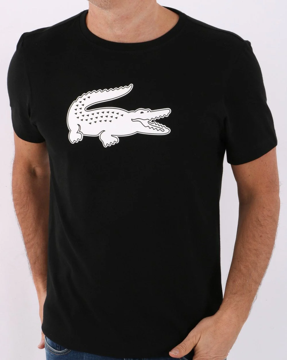 Lacoste Sport Logo T-shirt Black/White - Image 3