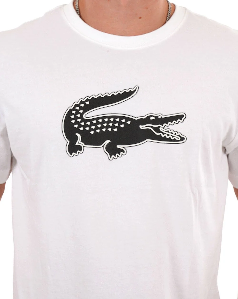 Lacoste Sport Logo T-shirt White/Black - Image 2
