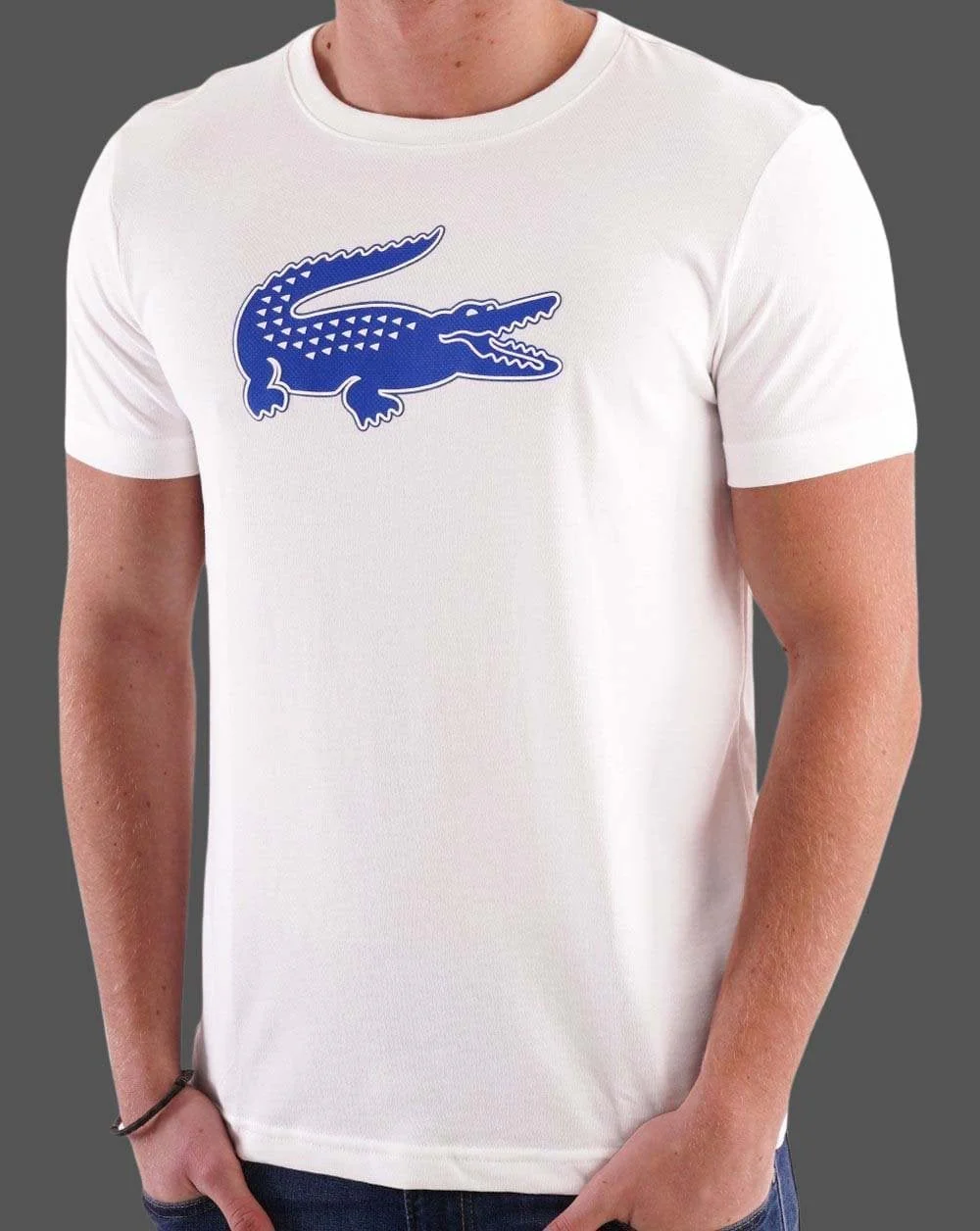Lacoste Sport Logo T-shirt White/Blue