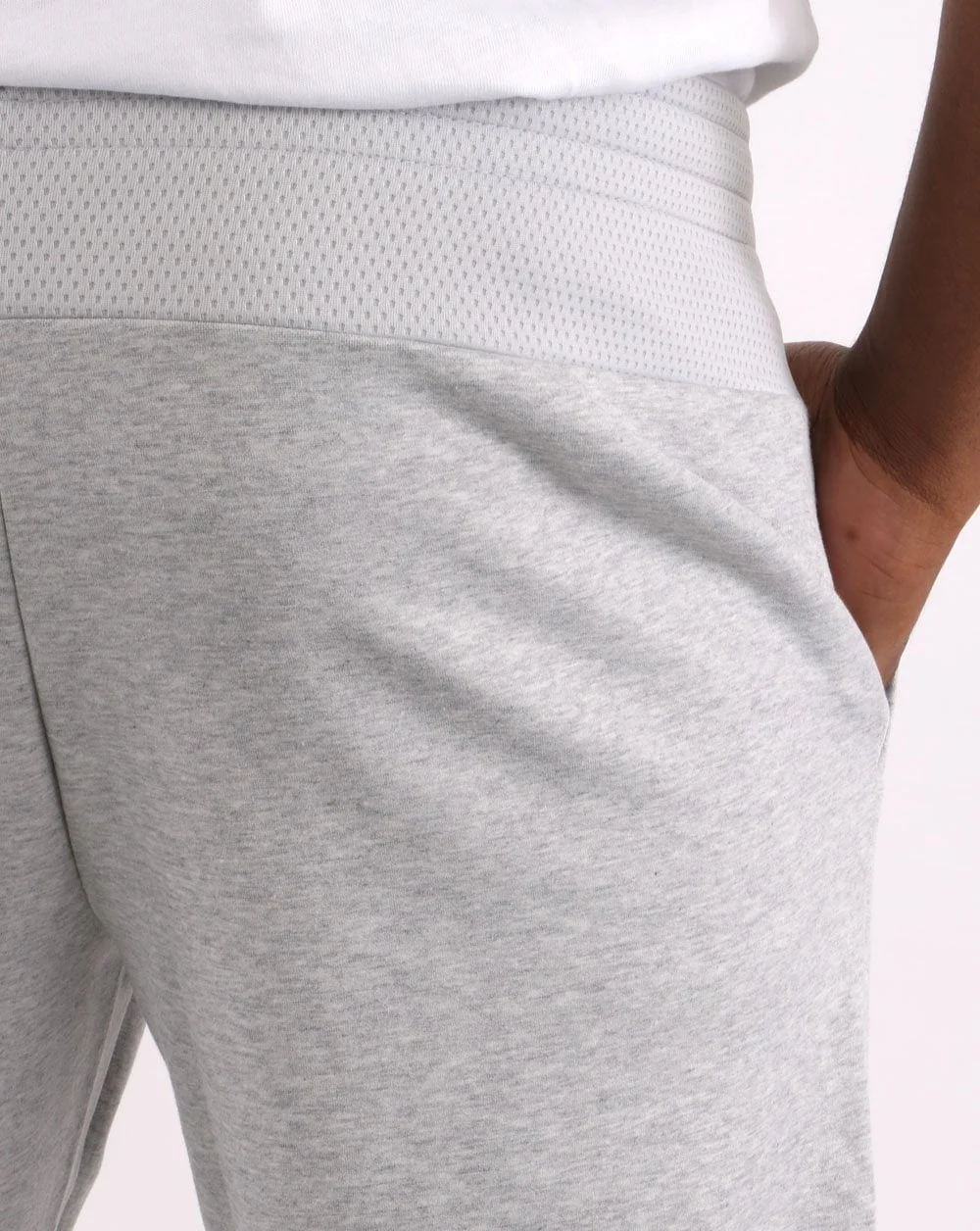 Lacoste Sport Mesh Panel Track Pants Silver Chine/Grey - Image 5