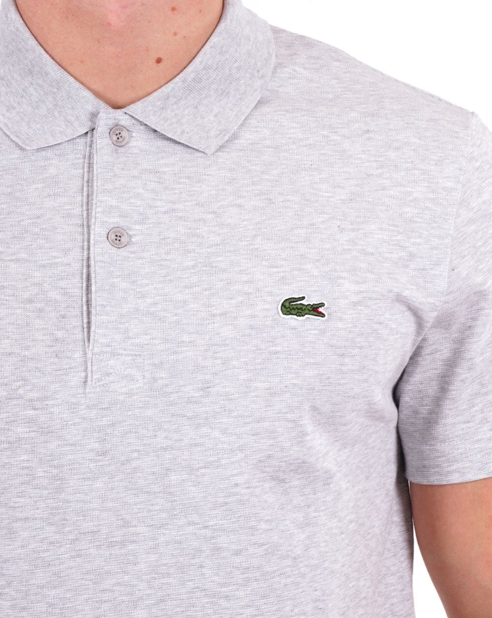 Lacoste Sport Polo Shirt Silver Chine - Image 2
