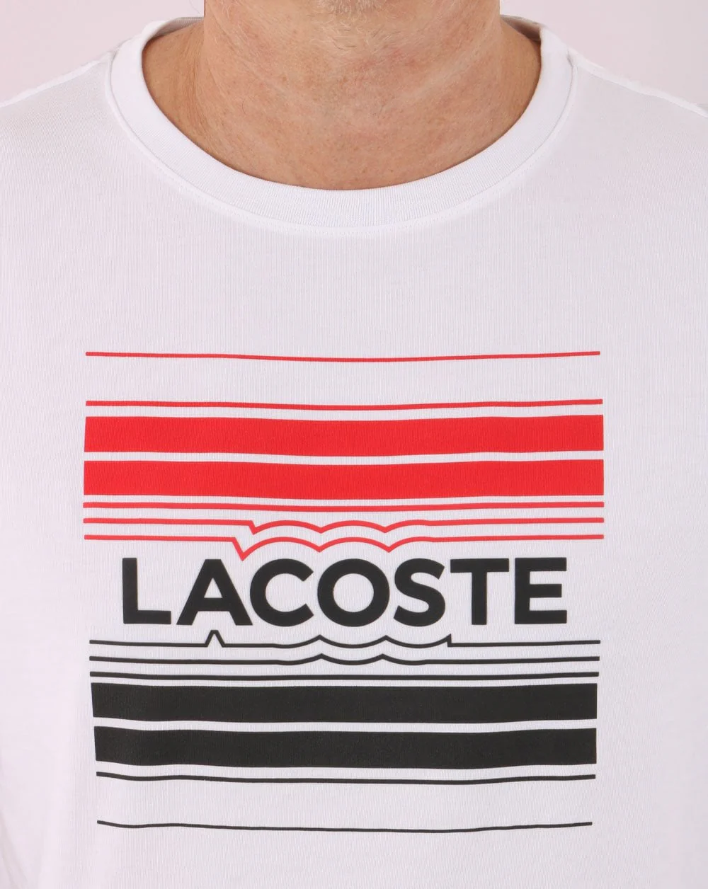 Lacoste Sport Stylized Logo T Shirt White - Image 2