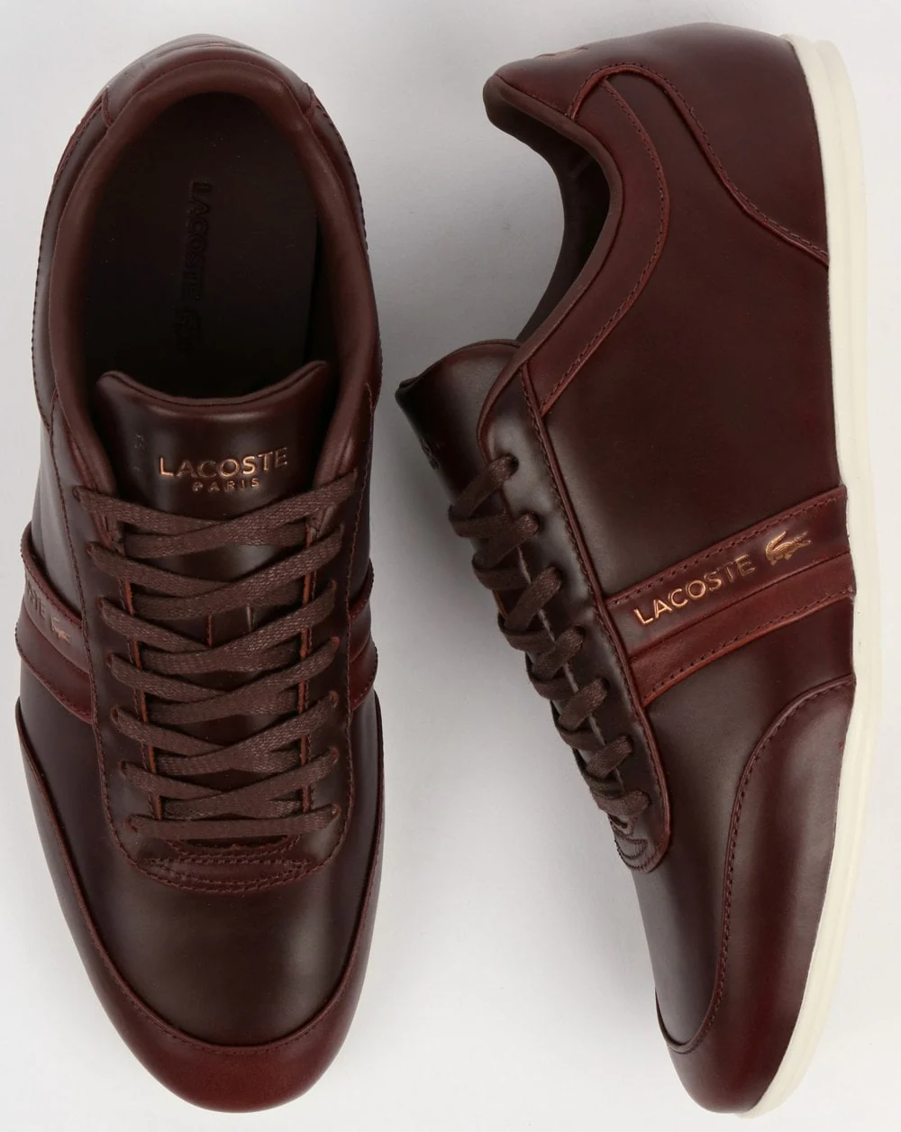 Lacoste Storda Trainer Dark Brown/Off White - Image 2