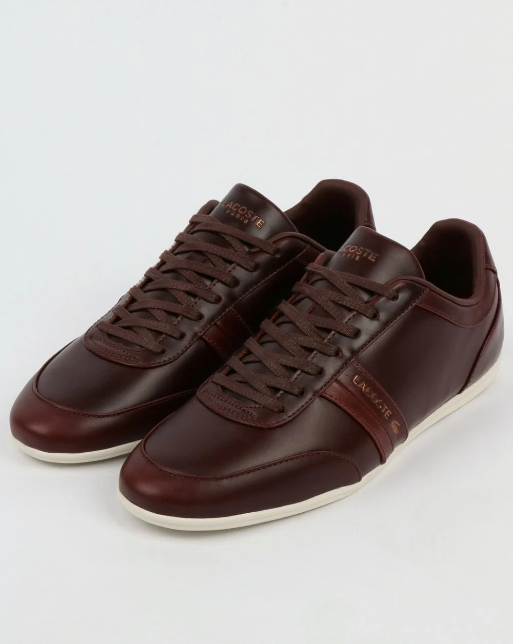 Lacoste Storda Trainer Dark Brown/Off White - Image 3