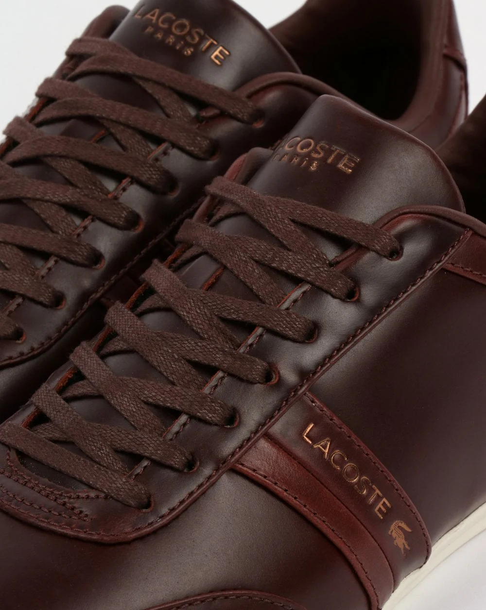 Lacoste Storda Trainer Dark Brown/Off White - Image 4