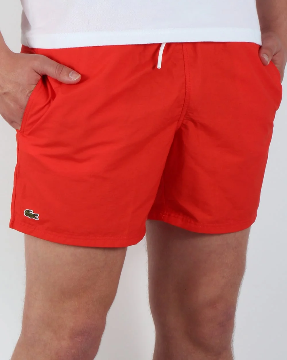Lacoste Swim Shorts Red