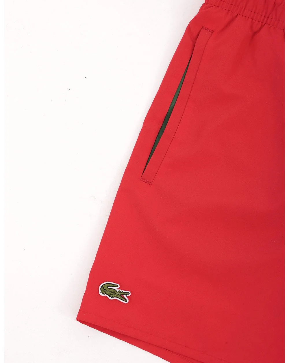 Lacoste Swim Shorts Red/Green - Image 2