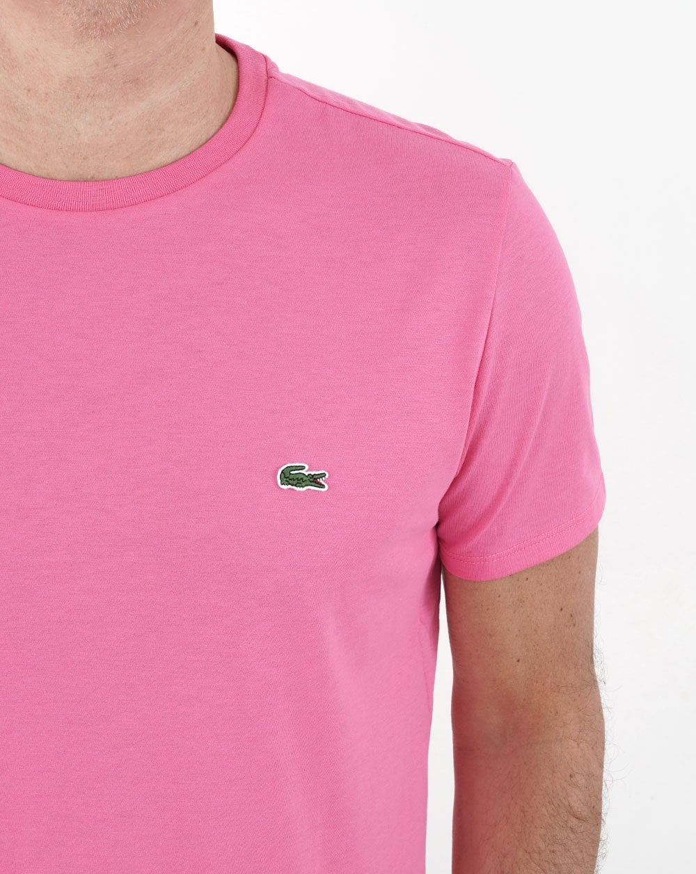 Lacoste T Shirt Hot Pink - Image 2