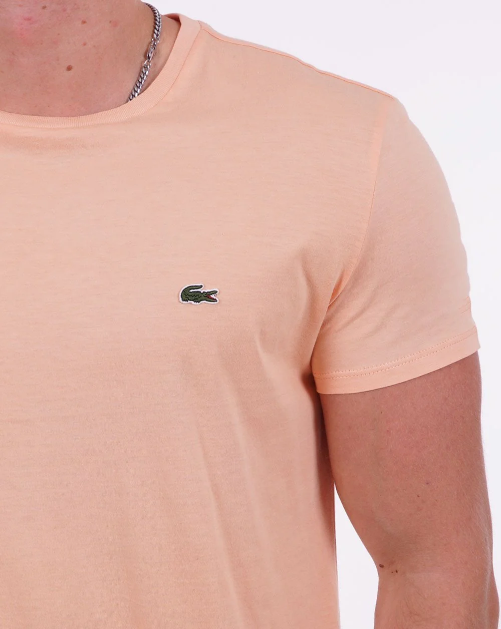 Lacoste T Shirt Peach - Image 3
