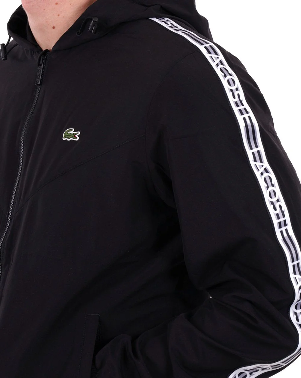 Lacoste Taping Jacket Black - Image 2