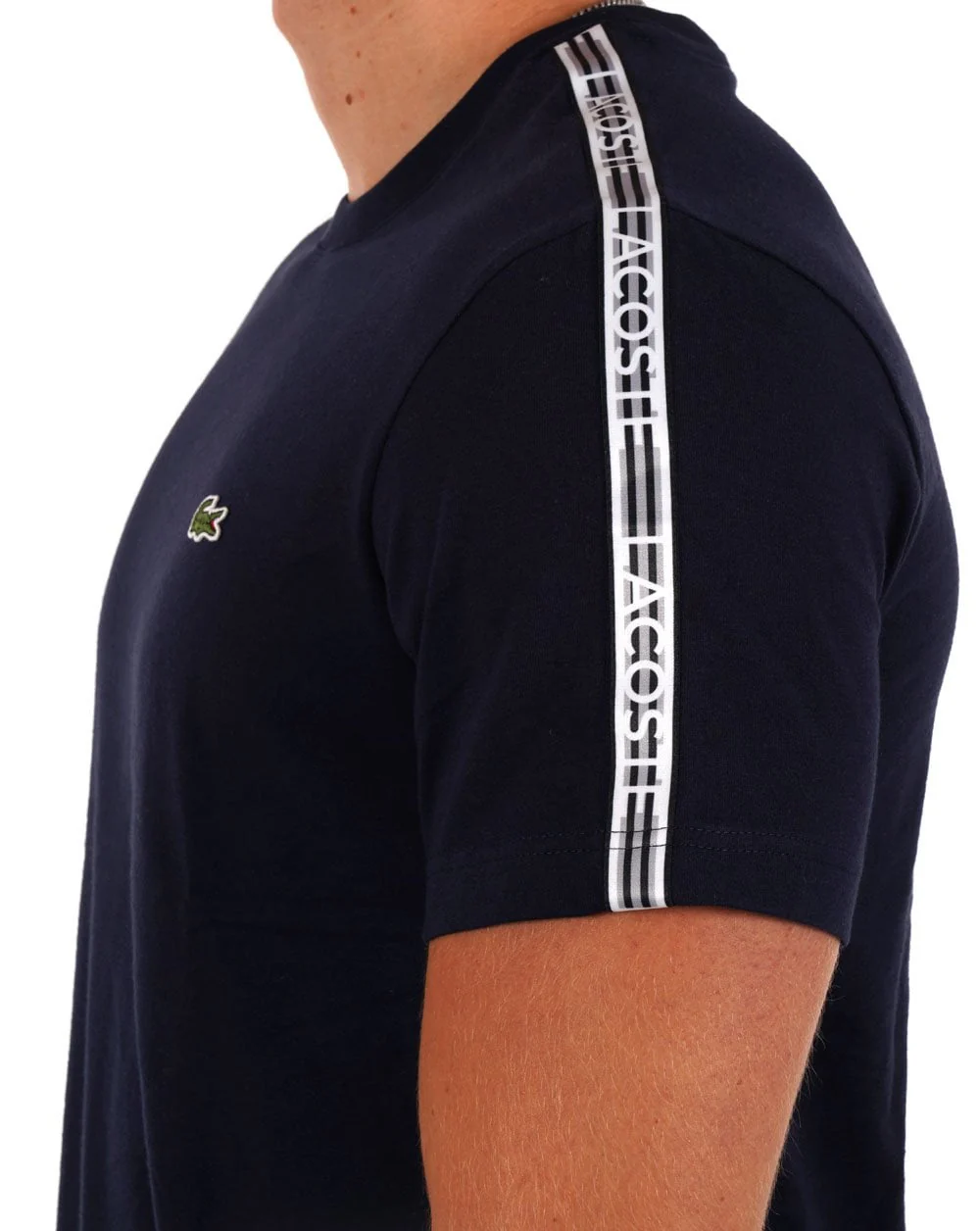 Lacoste Taping T-shirt Navy - Image 2