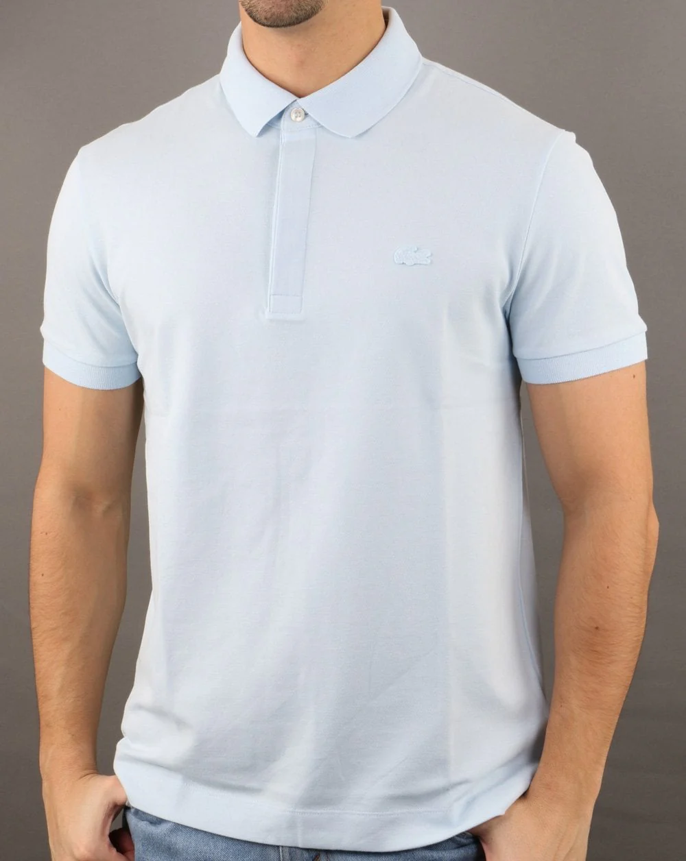 Lacoste Tonal Polo Shirt Ice Blue