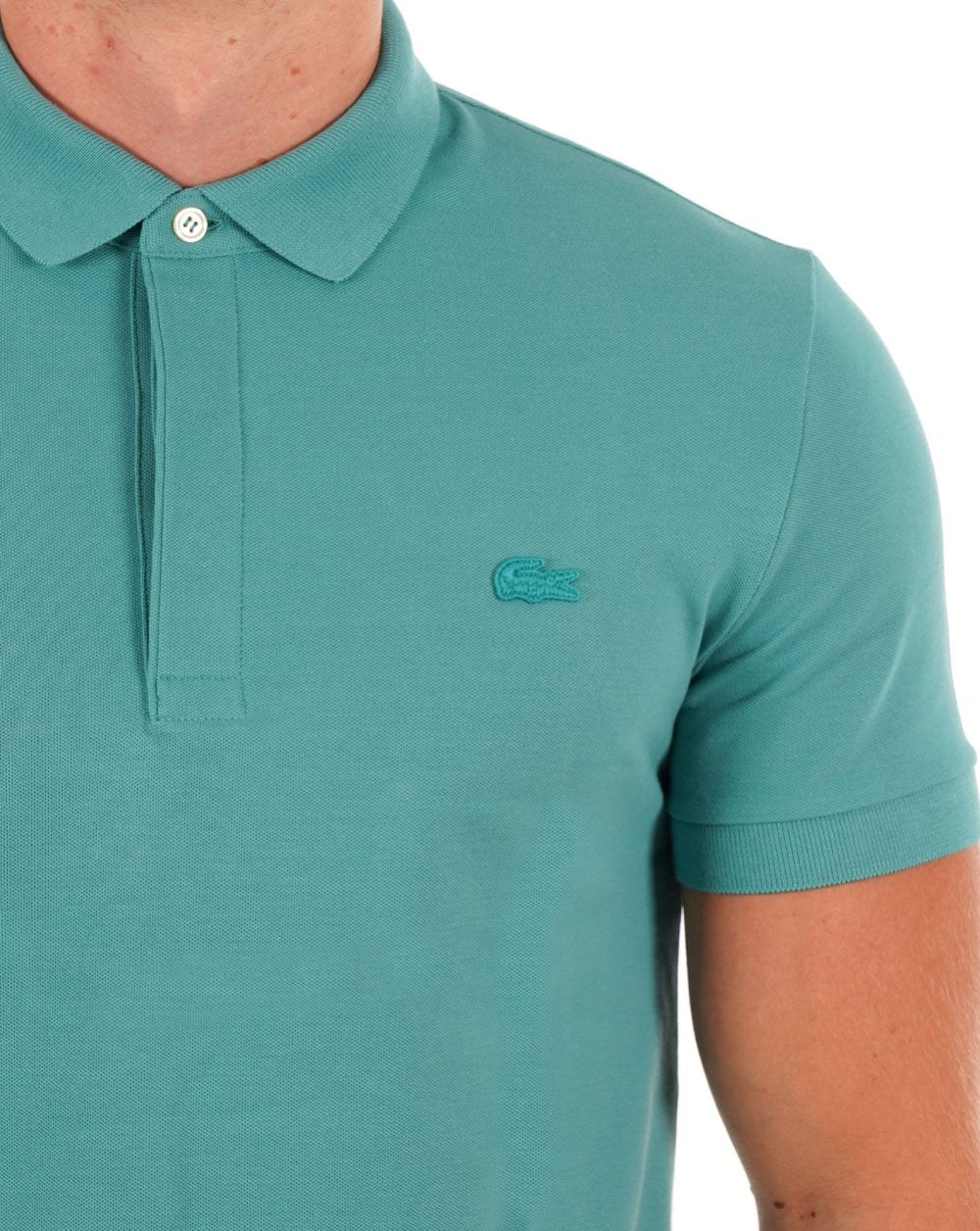Lacoste Tonal Polo Shirt Ocean - Image 2