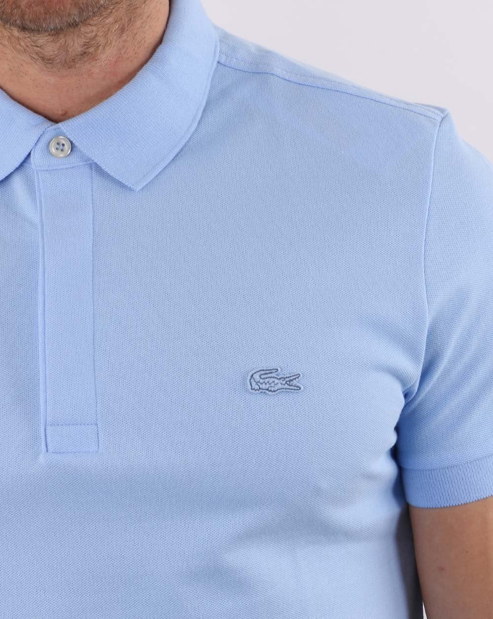 Lacoste Tonal Polo Shirt Sky Blue - Image 2