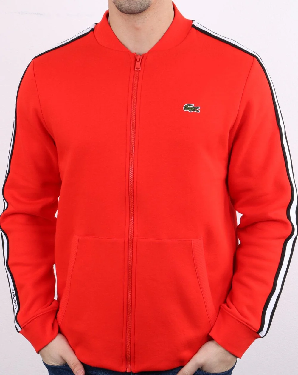 Lacoste Track Top Red/Black
