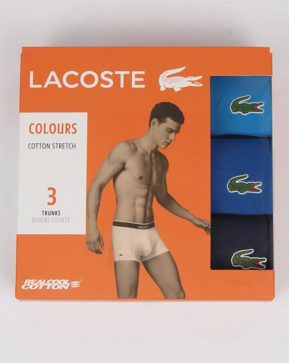 Lacoste Triple Pack Boxer Shorts Navy/blues - Image 3