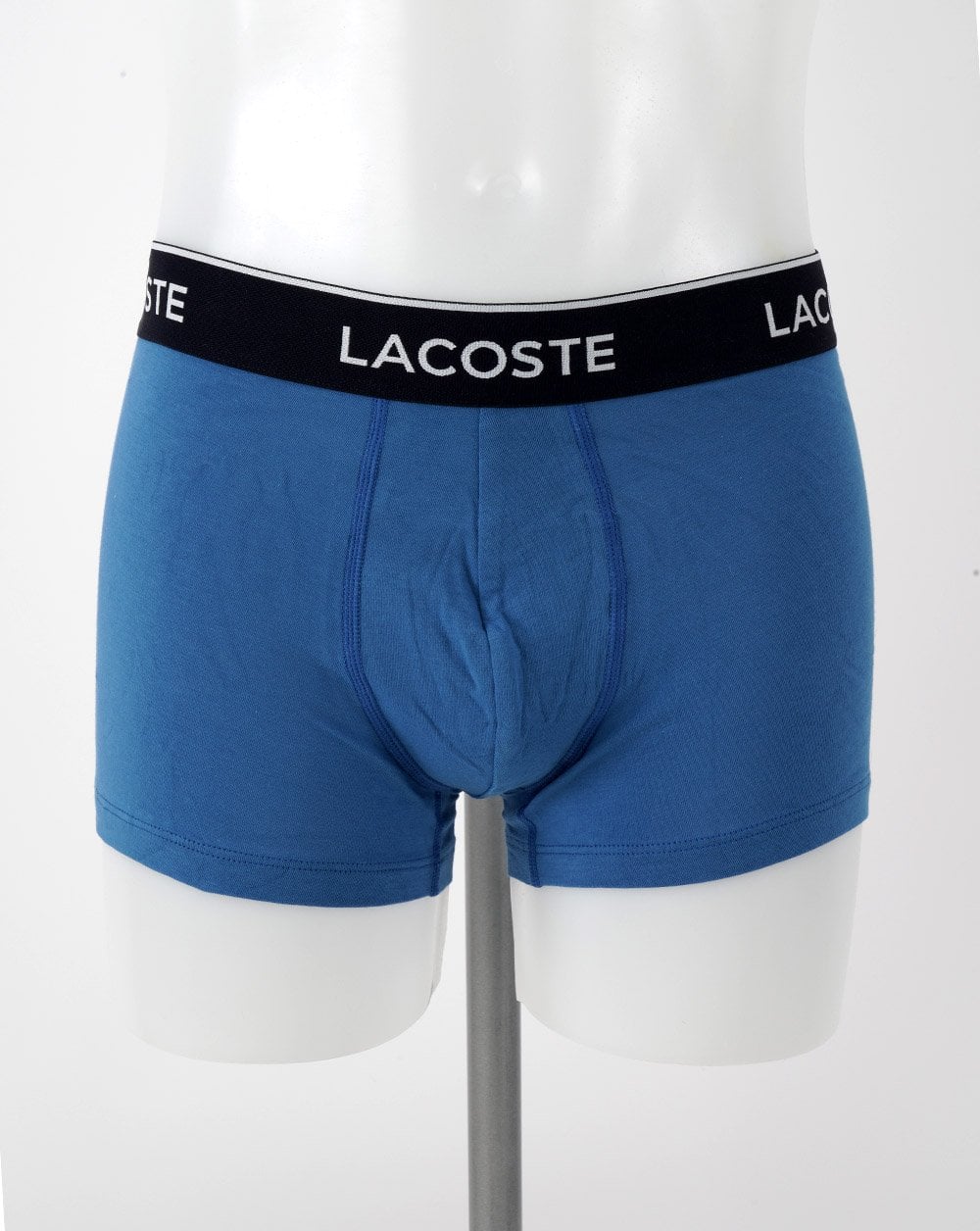 Lacoste Triple Pack Boxers Sky Blue/Grey/French Blue - Image 2