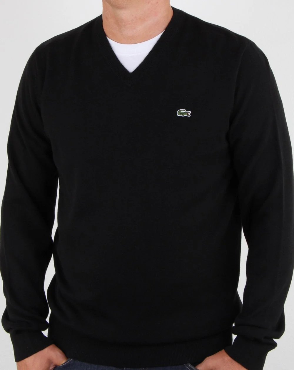 Lacoste V-neck Knit Black