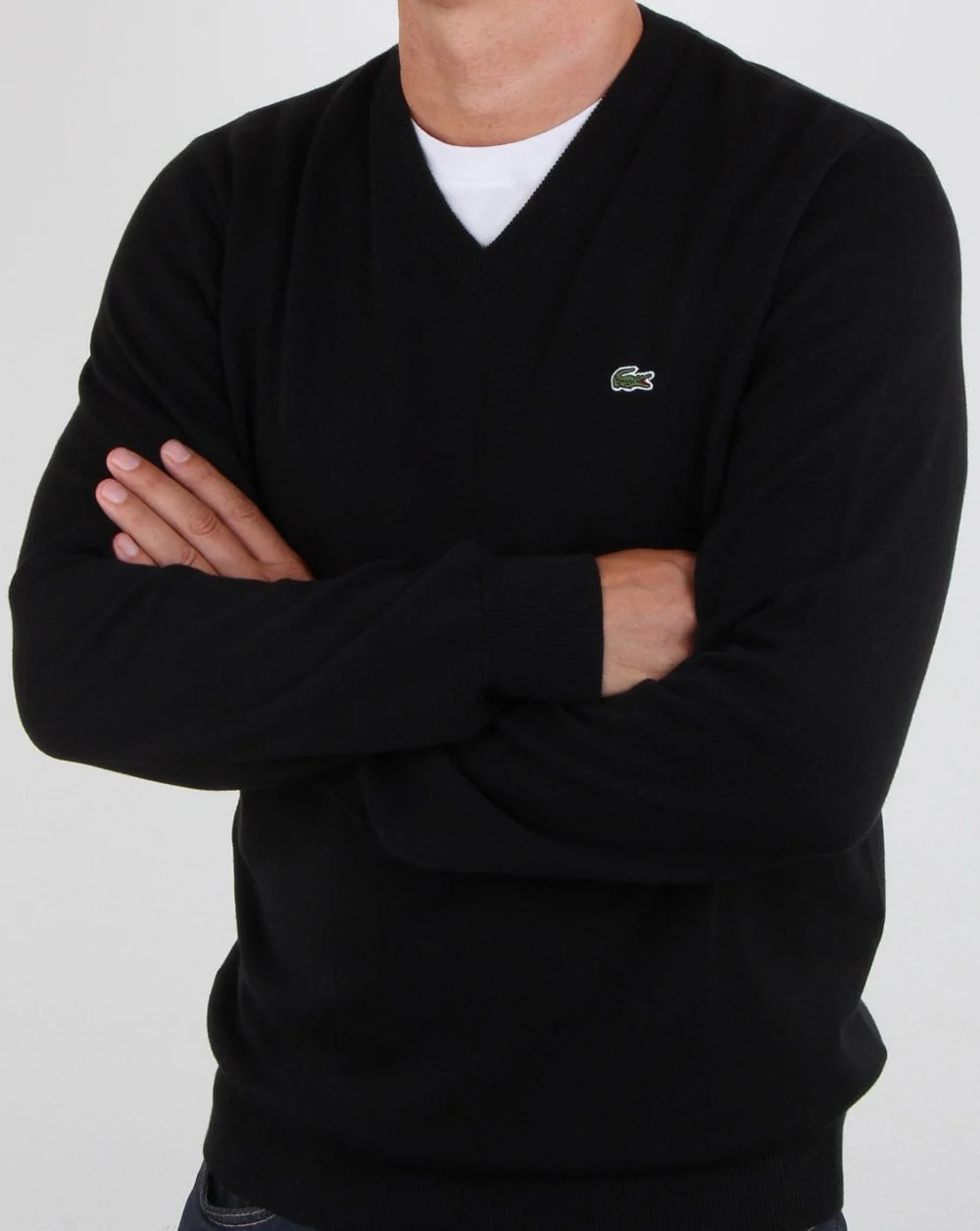 Lacoste V-neck Knit Black - Image 3
