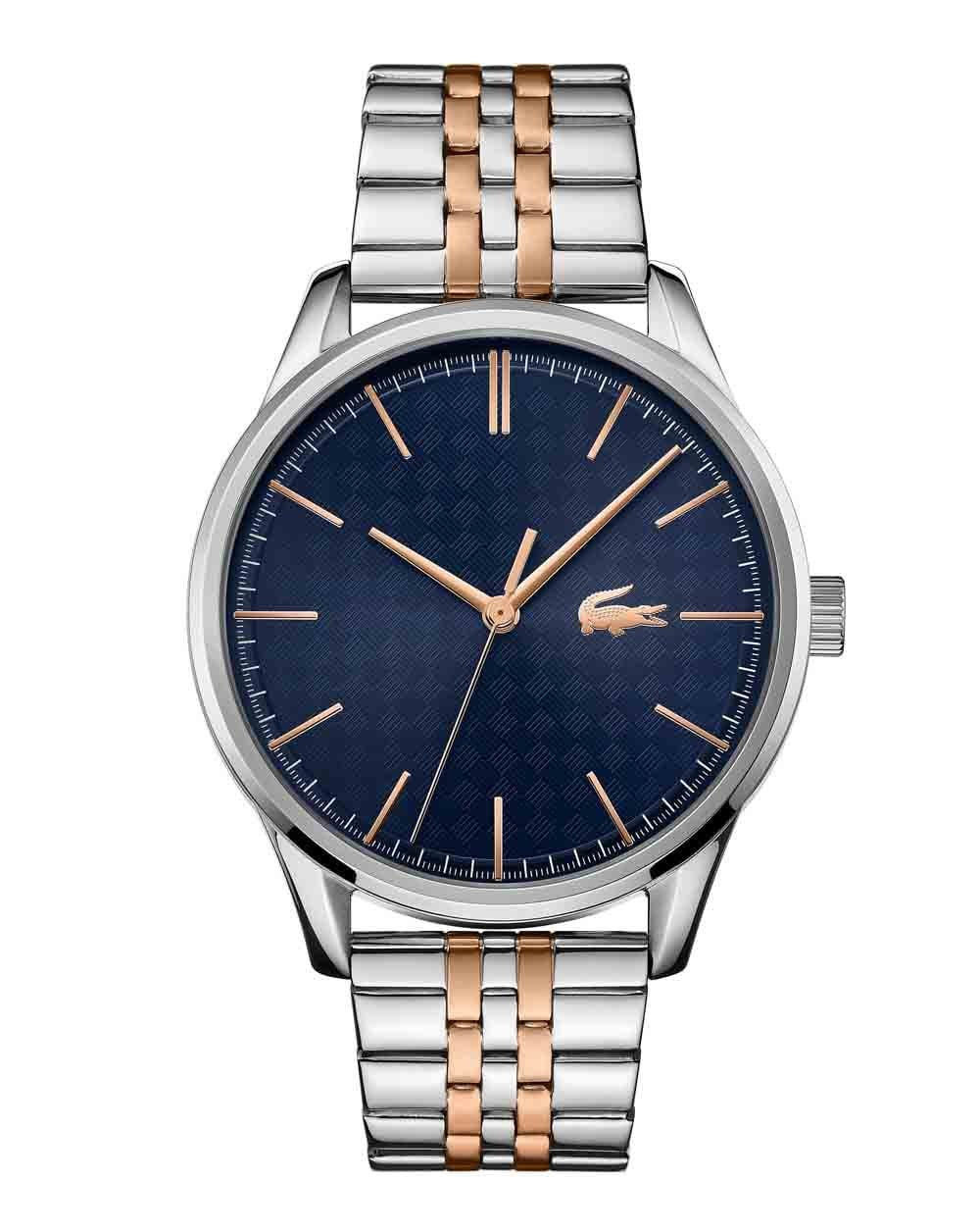Lacoste Vienna Watch Silver/R. Gold/Navy