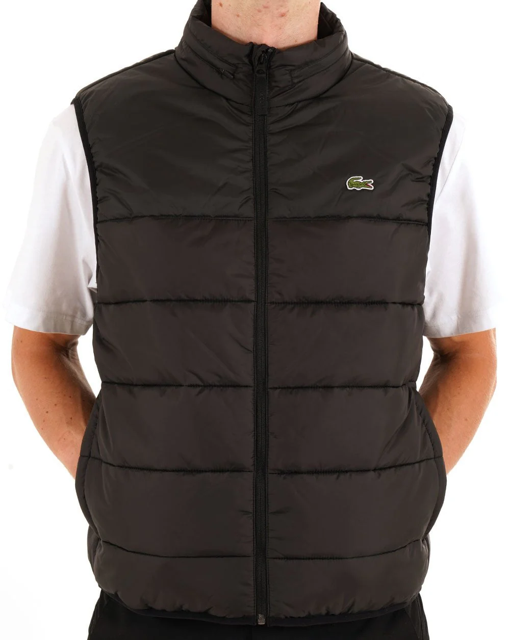 Lacoste Water Repellent Gilet Black - Image 3