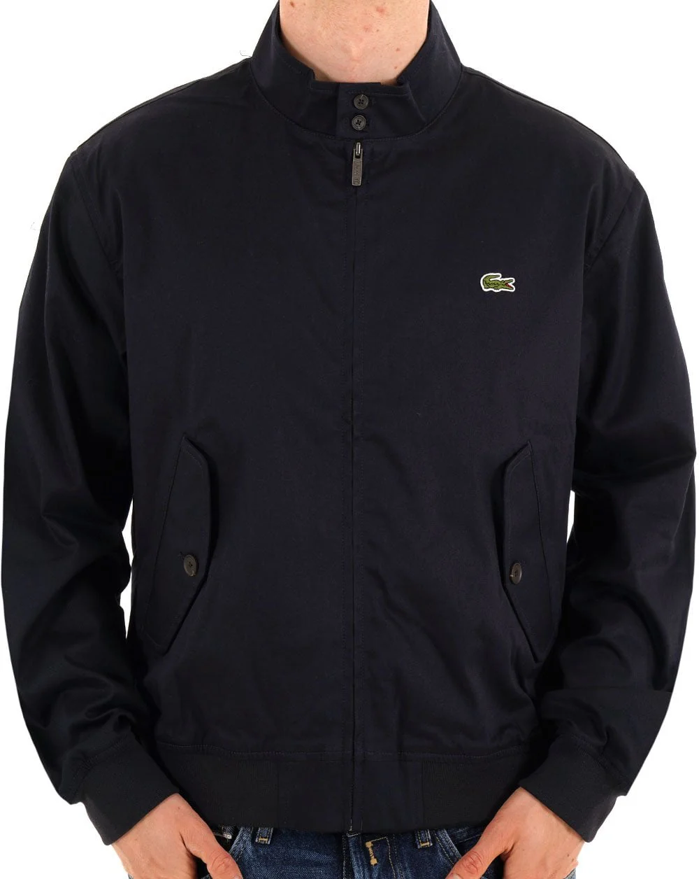 Lacoste Water Repellent Twill Harrington Navy