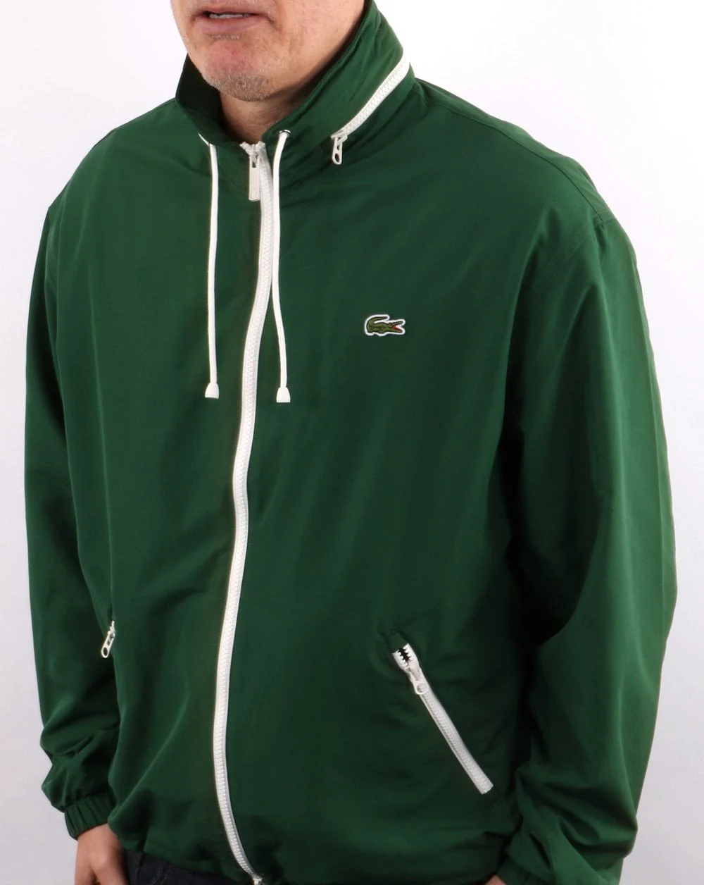 Lacoste Water Resistant Windbreaker Green - Image 4