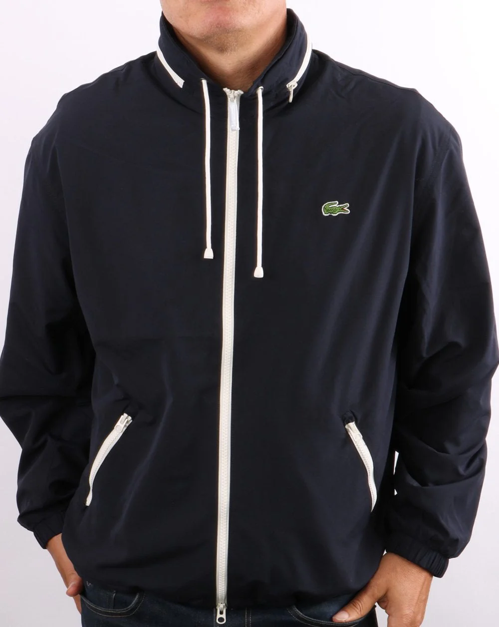Lacoste Water Resistant Windbreaker Navy - Image 3