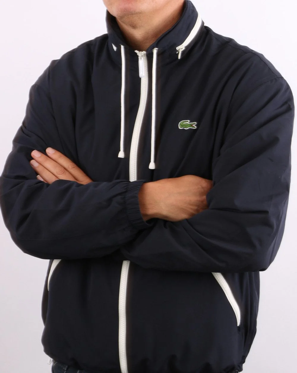 Lacoste Water Resistant Windbreaker Navy - Image 5