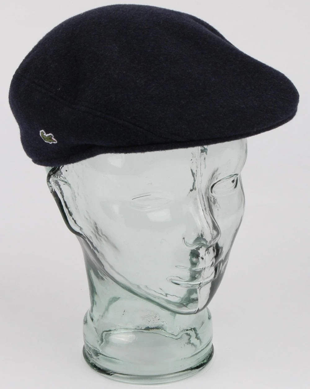 Lacoste Wool Broadcloth Flat Cap Navy