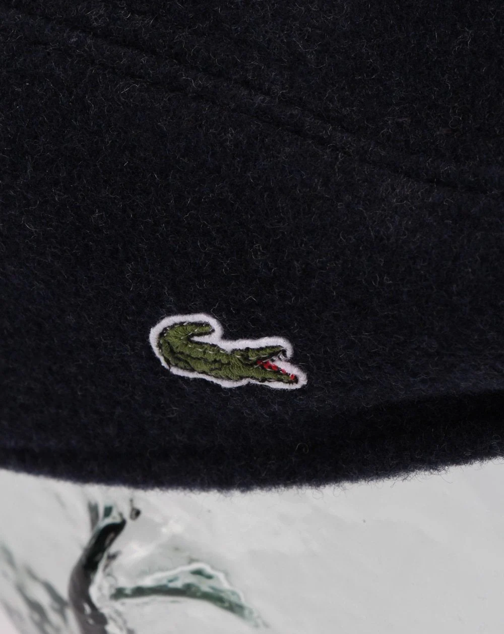 Lacoste Wool Broadcloth Flat Cap Navy - Image 2