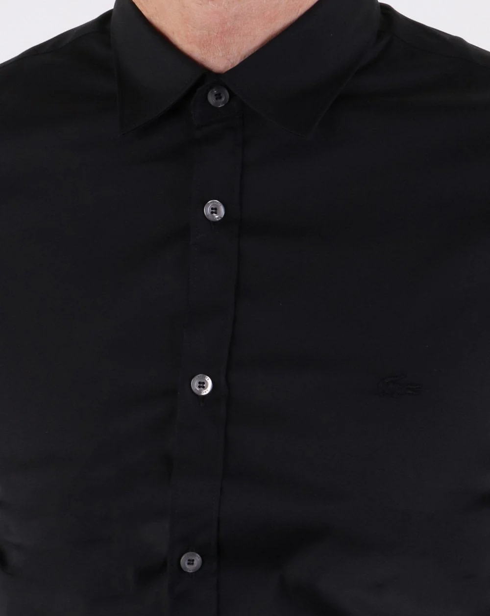 Lacoste Woven Shirt Black - Image 4
