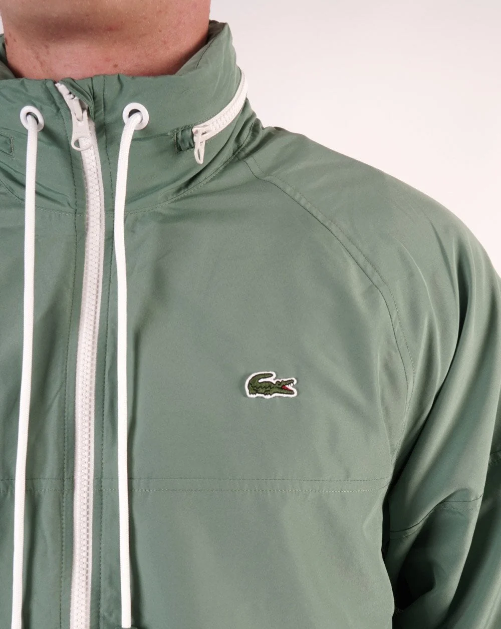 Lacoste Zip Through Jacket Ash Green - Image 4