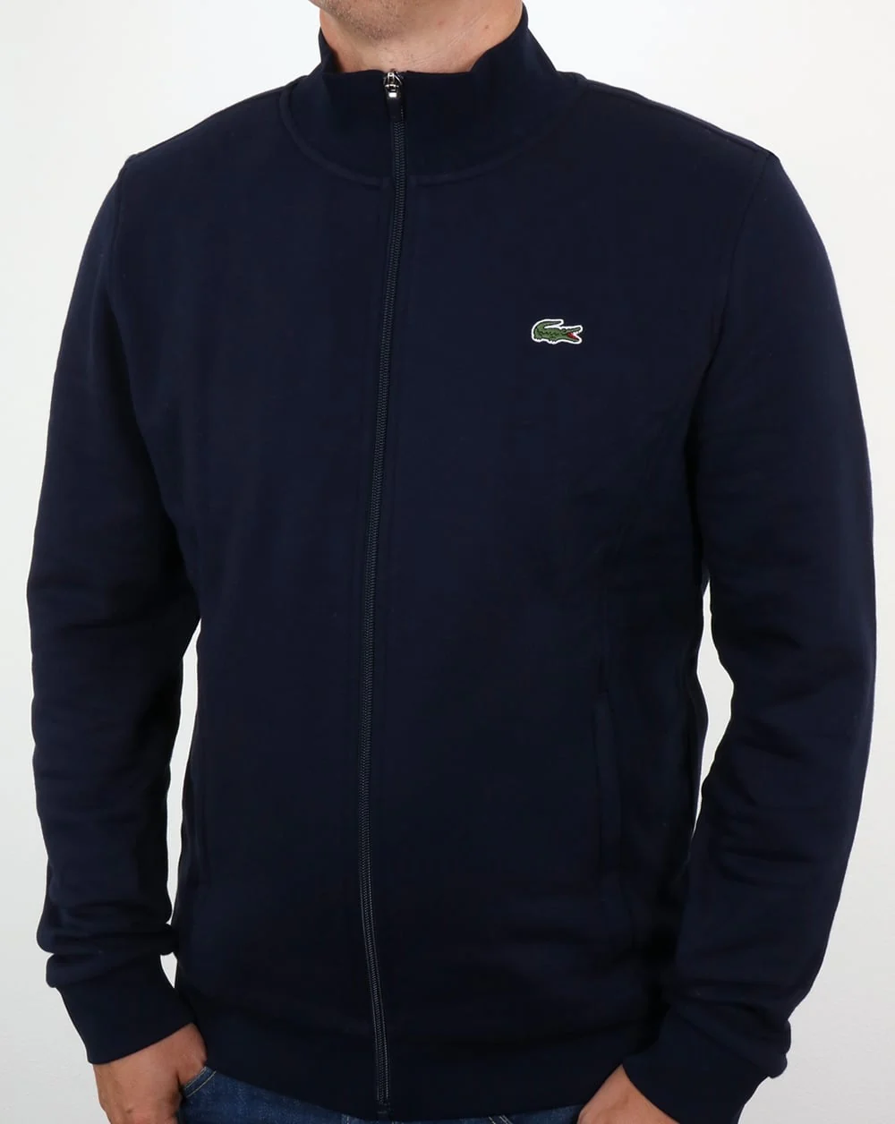 Lacoste Zip Up Track Top Navy
