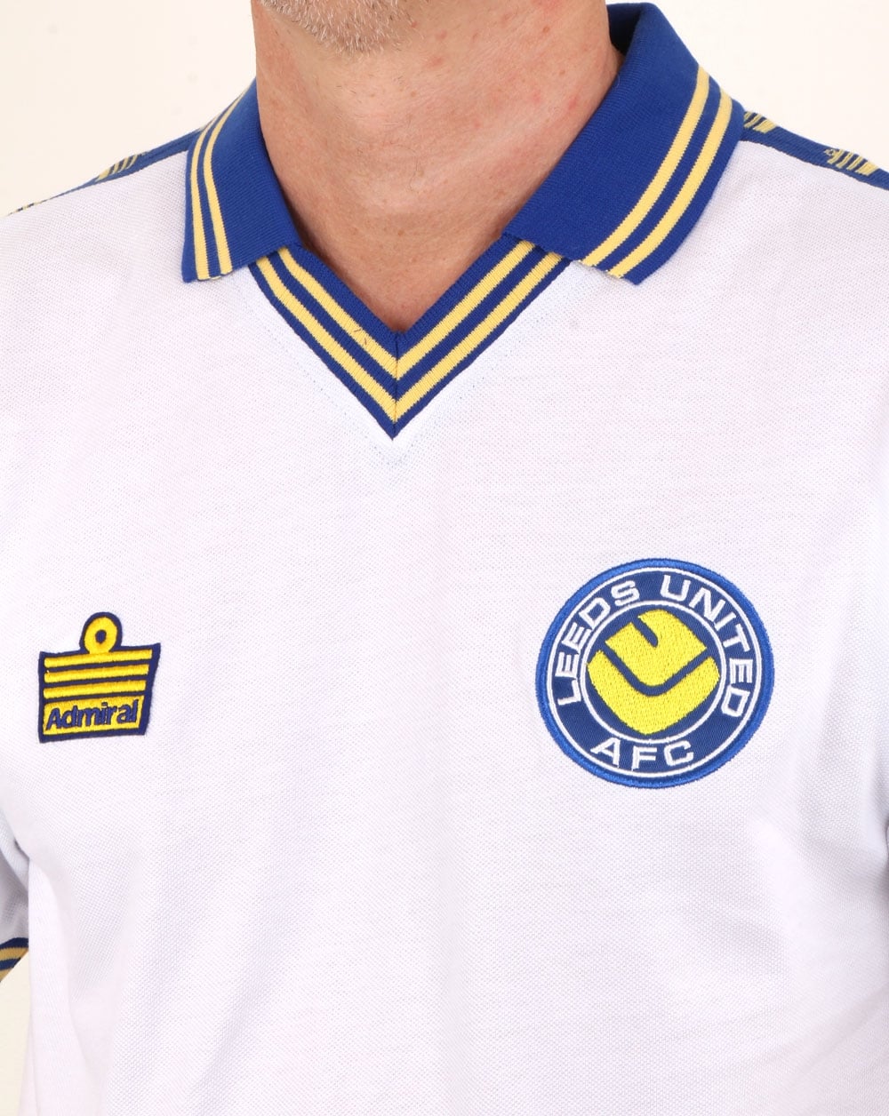 Leeds United 1978 Admiral Football Shirt White - Image 2