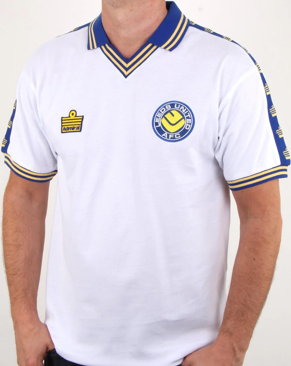 Leeds United 1978 Admiral Football Shirt White - Image 3