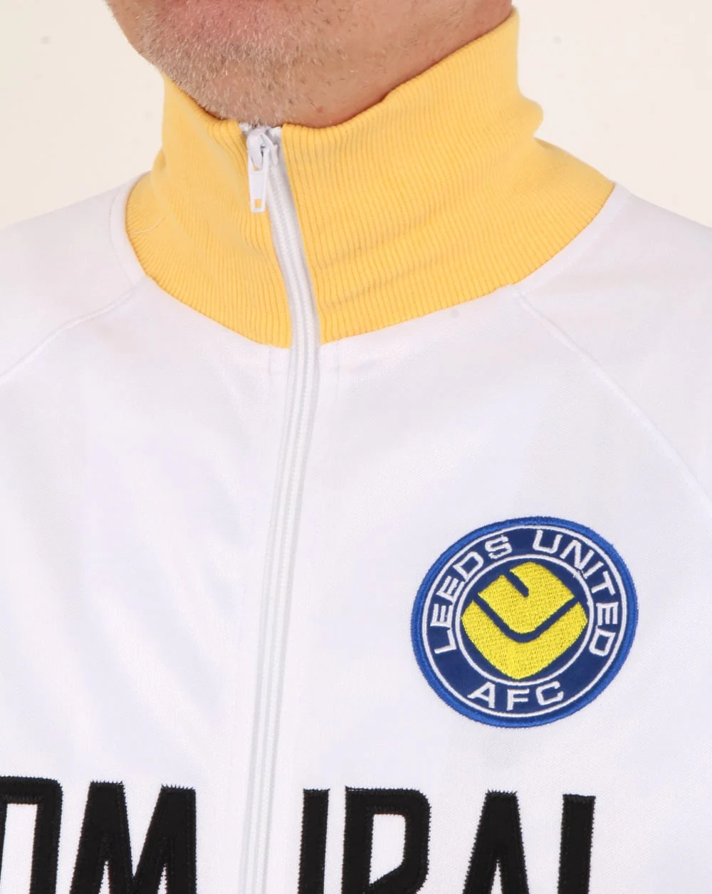 Leeds United 1978 Admiral Retro Track Top White - Image 2