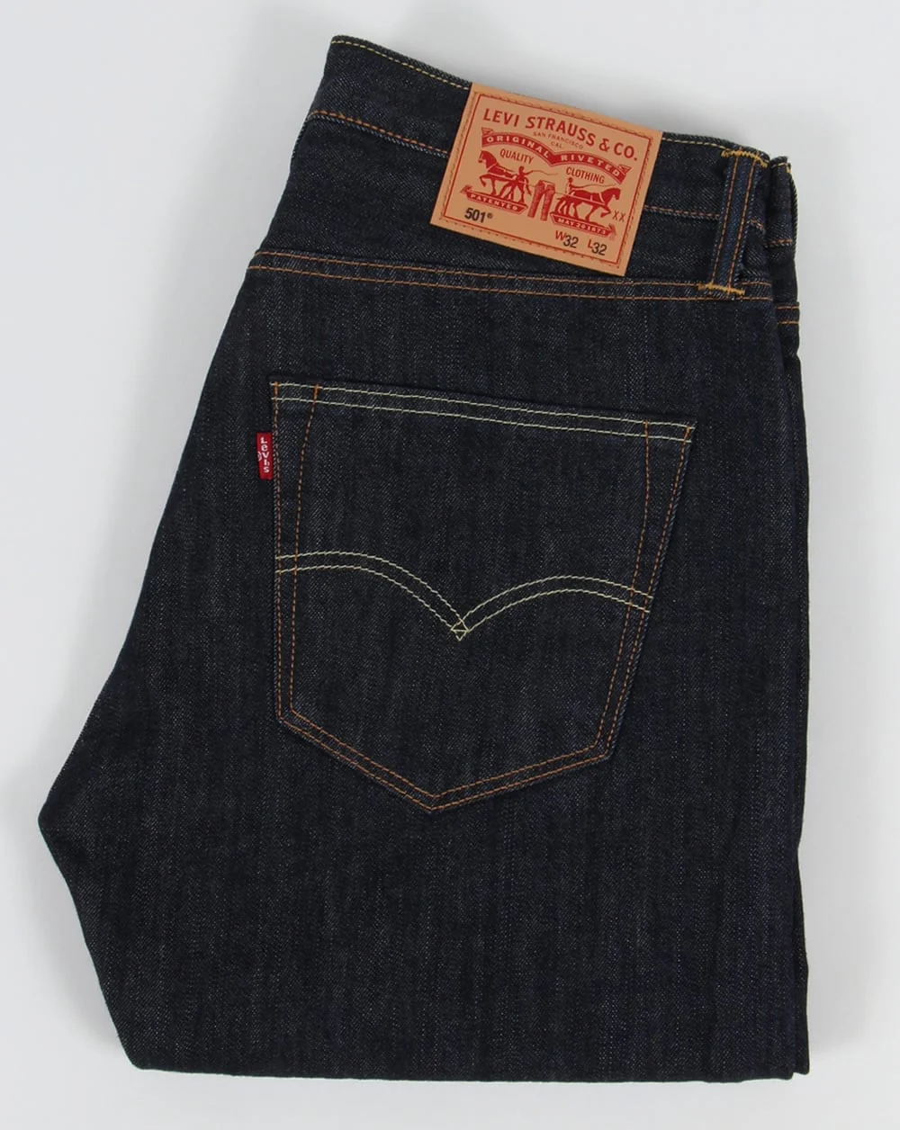 Levis 501 Classic Dark Wash Marlon Fit - Image 2