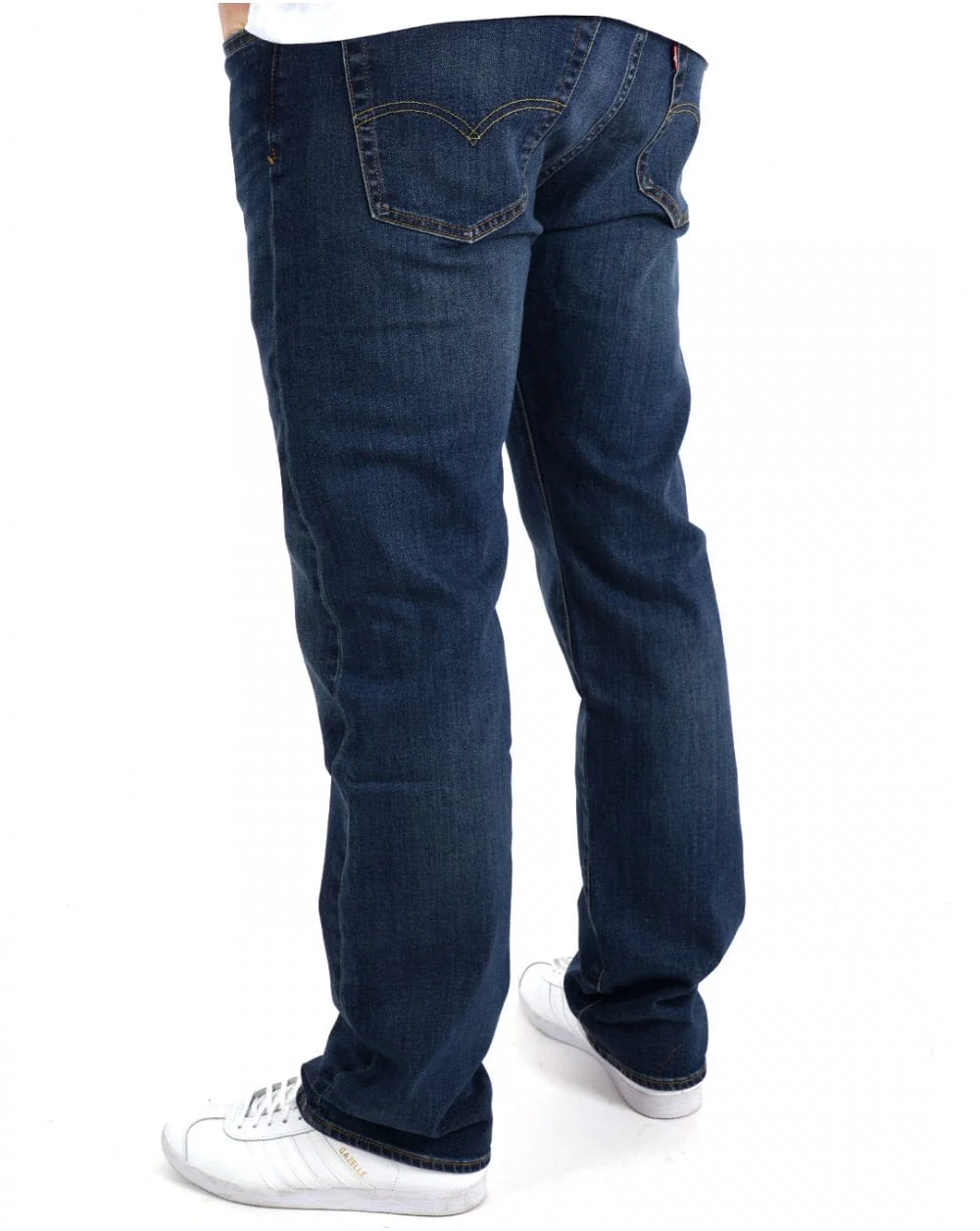 Levi's 501 Original Fit Jeans Dark Indigo Worn In - Image 3